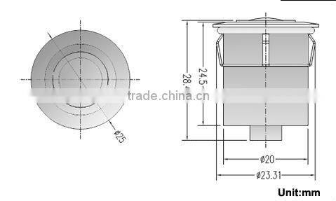 3.5" camera rear view system, Reverse parking camera