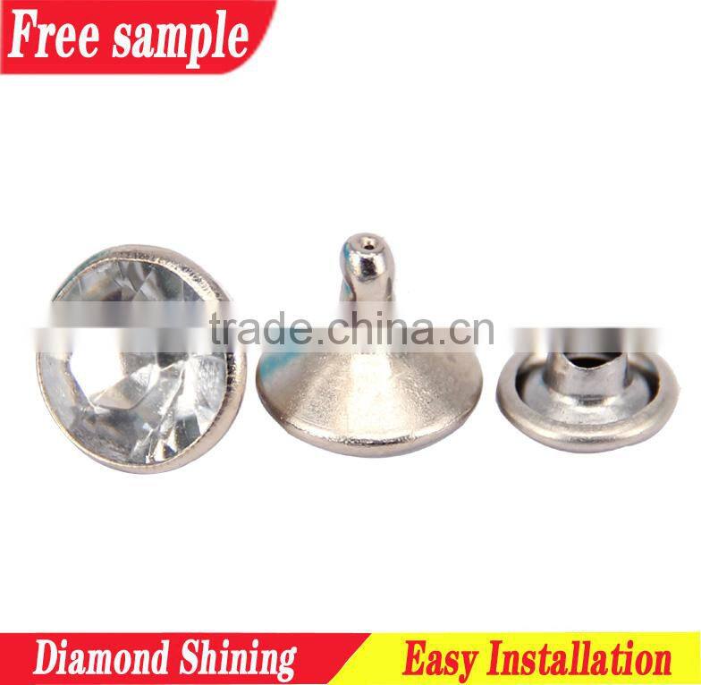 Best Selling rhinestone crystal rivet button decoration