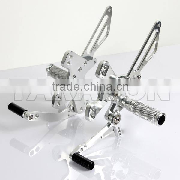 After markets CNC machined sportbike adjustable aluminum alloy rear sets for sale
