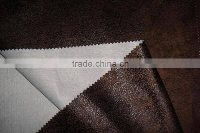 faux suede fabric bond T/C backing for sofa or mat