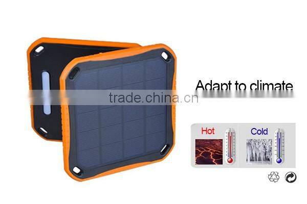 Universal Waterproof Fire-proof Dual USB Ports 3000mAh Solar Power Bank External Battery Travel Camping Charger