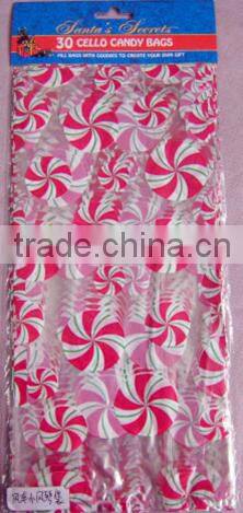 Cheap header card printing christmas candy bag