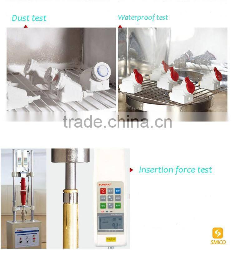 CEE 4 pin industrial electrical plugs and sockets.connectors