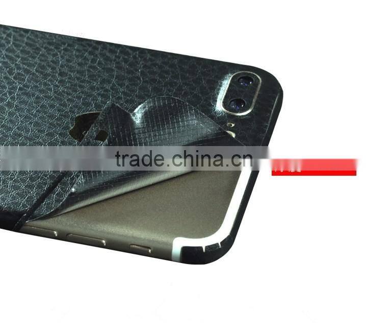 Wholesale for iPhone 7 leather sticker litchi leather skin sticker decal full body sticker