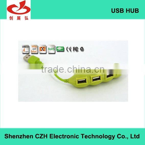 Mini personal design usb por hub, 480MBPS 4 port usb 2.0 hub from usb hub suppliers, good for gifts