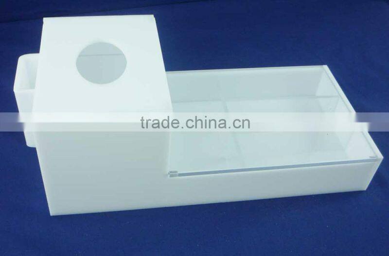 customized white acrylic box