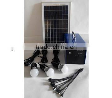 10W Portable DC Solar Home Lighting System with mobile charging function(SD-10W)