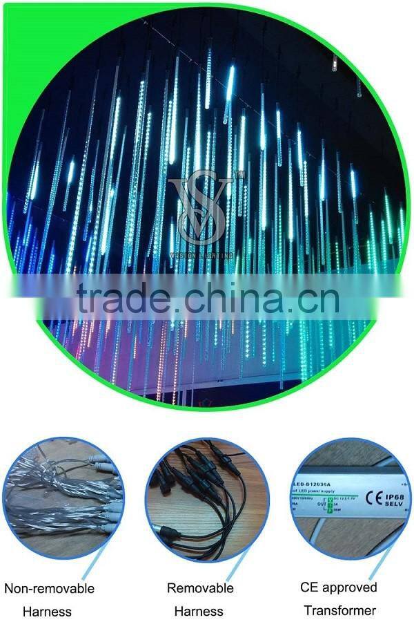 44 leds meteor light holiday outdoor lighting