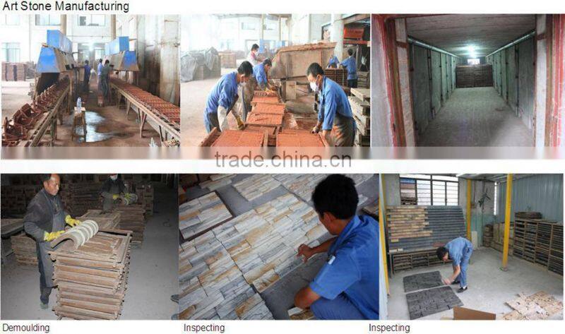 Prefab villa stone wall decking panel