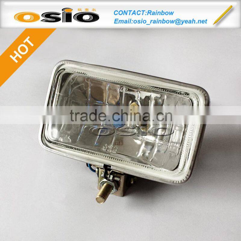 4 inch Square Auto Crystal Fog Light Halogen Sealed Beam with shell high / low light