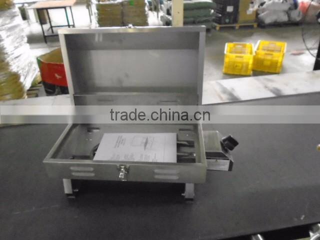 Mini foldable stainless steel table top gas grill
