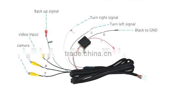 7.3 inch car rear view mirror monitor auto brigtness adjustment and 3 cameras video inpur