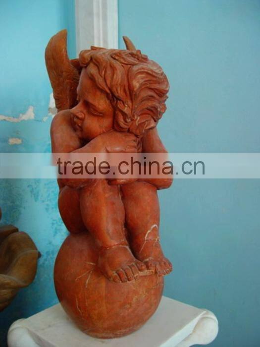 marble outdoor decorative large angle statues