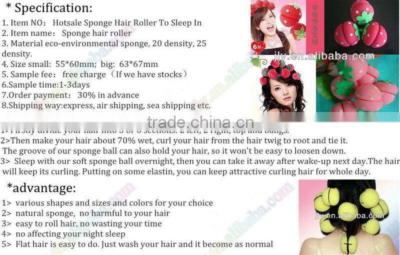 Sponges Decoration for Hair Curler Rollers Supplier/Manufactorer/Factory