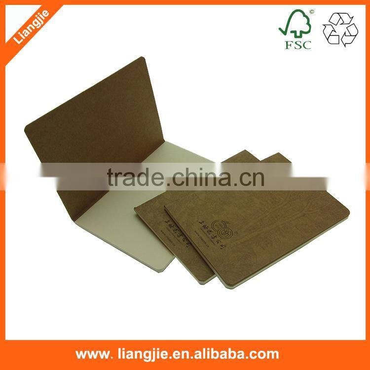 Kraft cover spiral writing pads filler papers eco-friendly notebook with pen