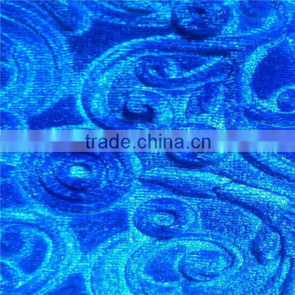embossed knitting korean velvet for home textile