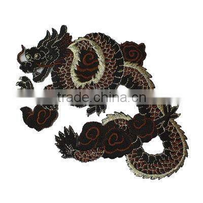 embroidery design dragon badge emblem