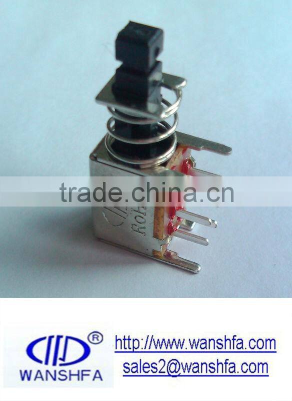 PS-22F03 50V DC self-lock push switch