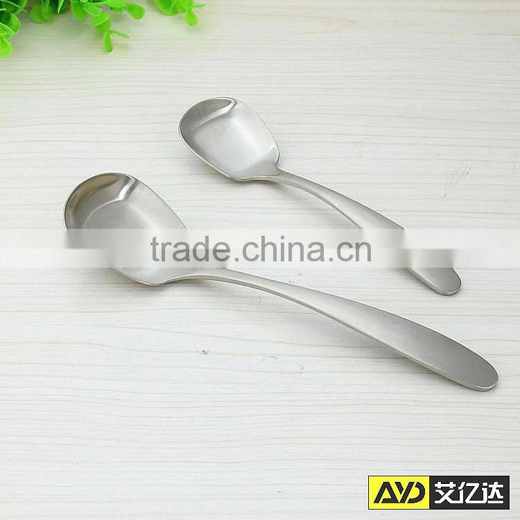Quadrate Spoon! Aiyida mamanufacture stainless steel spoon