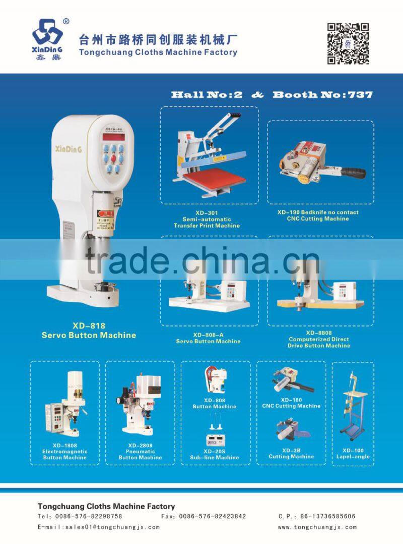 round metal prong clothing studs machine