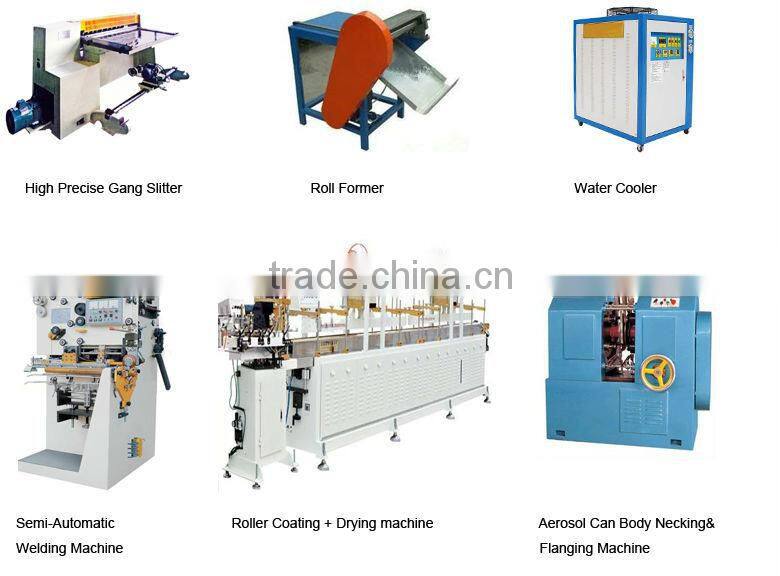 Semi-automatic Hair Spray/ Air Freshener Aerosol Tin Can Making Machine Production Line
