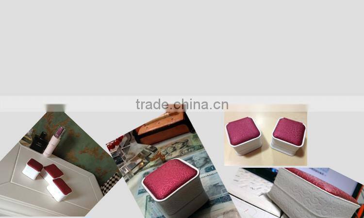 High Quality Genuine Leather White Jewelry Box And Packaging For Earrings Necklace Case