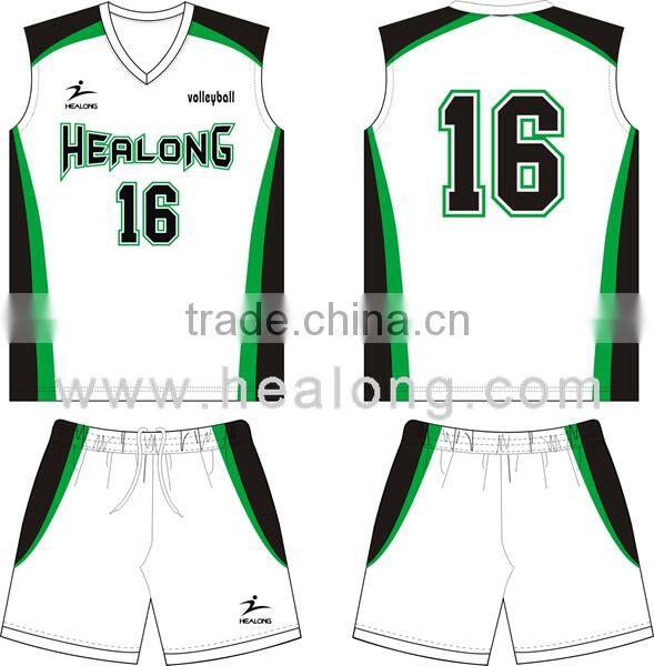 fast delivery plain color volleyball uniform designs