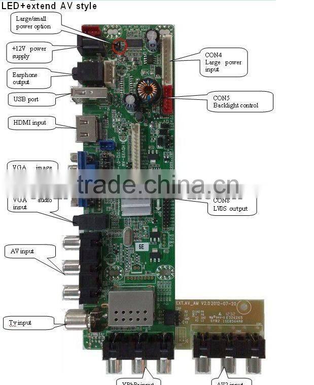 LCD TV Control Board Sanyo TV Motherboard Support Flat Screen