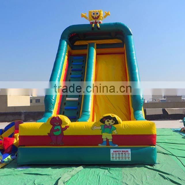 Hola giant dolphin inlfatable water slide for sale