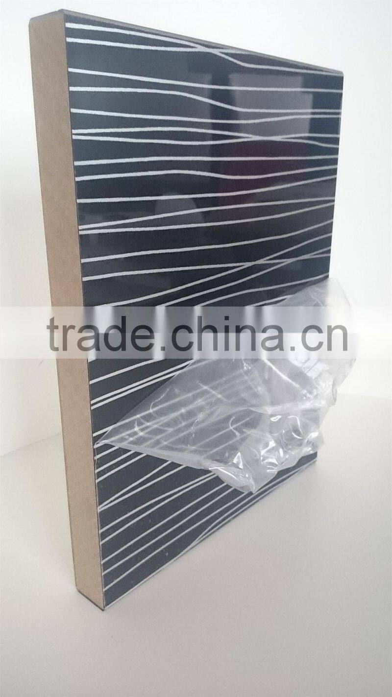 Classical color High gloss PVC MDF Panel for kitchen cabinet /cupboard