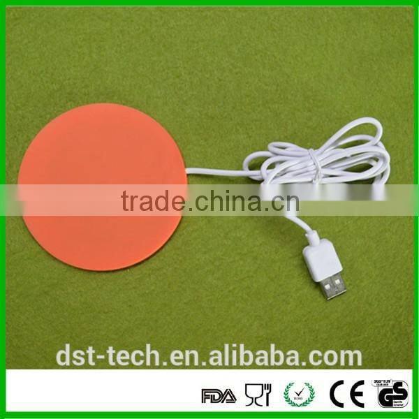 Mini usb silicone heat retaining coaster/ mat for cup
