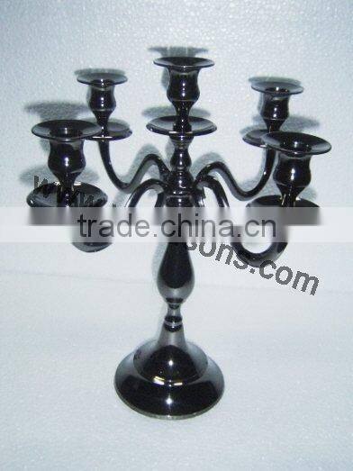 Jet Black Candelabra For party Used And Weddings Decorations