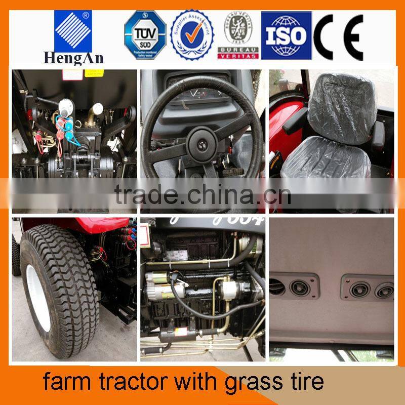 farm tractor with grass tires for grassland / lawn