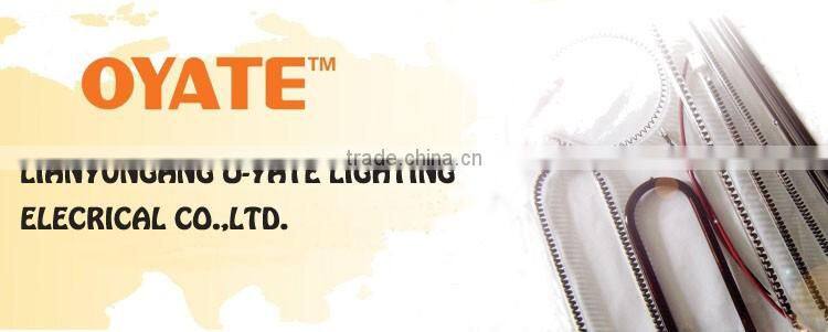 Different electric power white or color infrared panel home U-shaped carbon fiber oven heating element