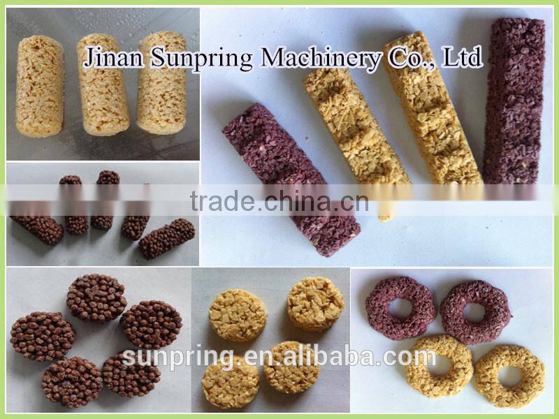 Varous grains cereals chocolate bar making machine