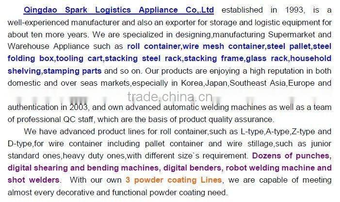 4-sides Nestable roll cage/roll pallet