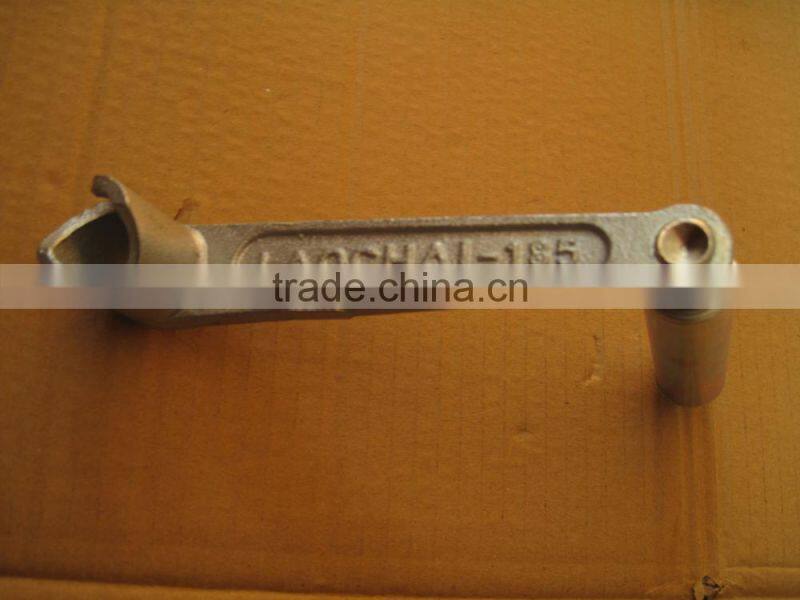 Agricultural tractor starting crank