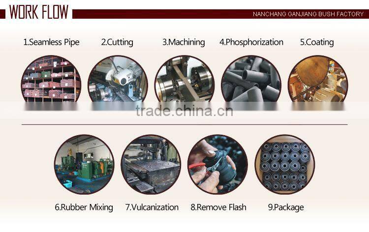 rubber components Rear Leaf Spring Bushing