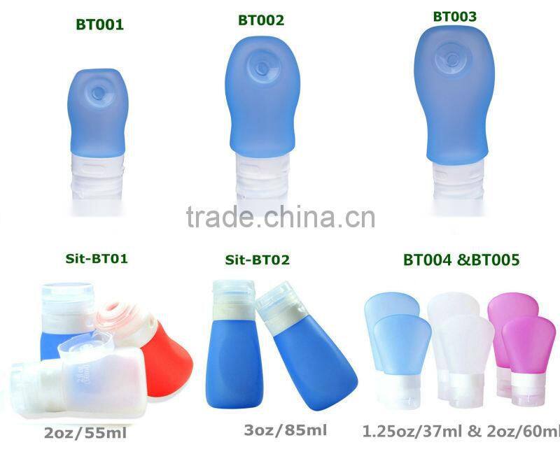 New design bottle bpa free 1L foldable food grade silicone water bottle