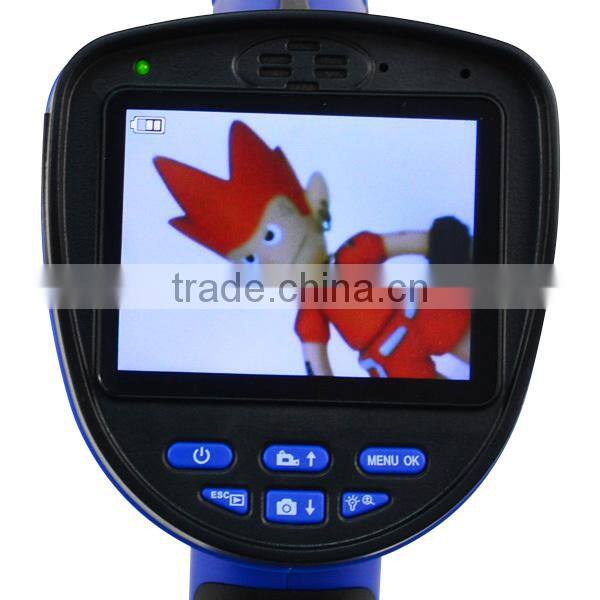 Industrial 3.5inch LCD 5.5mm Camera Video Inspection 6 LED Endoscope Sound Recording Borescope 1M cable Snakescope