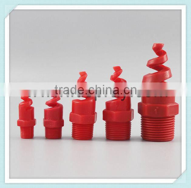 PP plastic full cone SPJT spiral spray nozzle