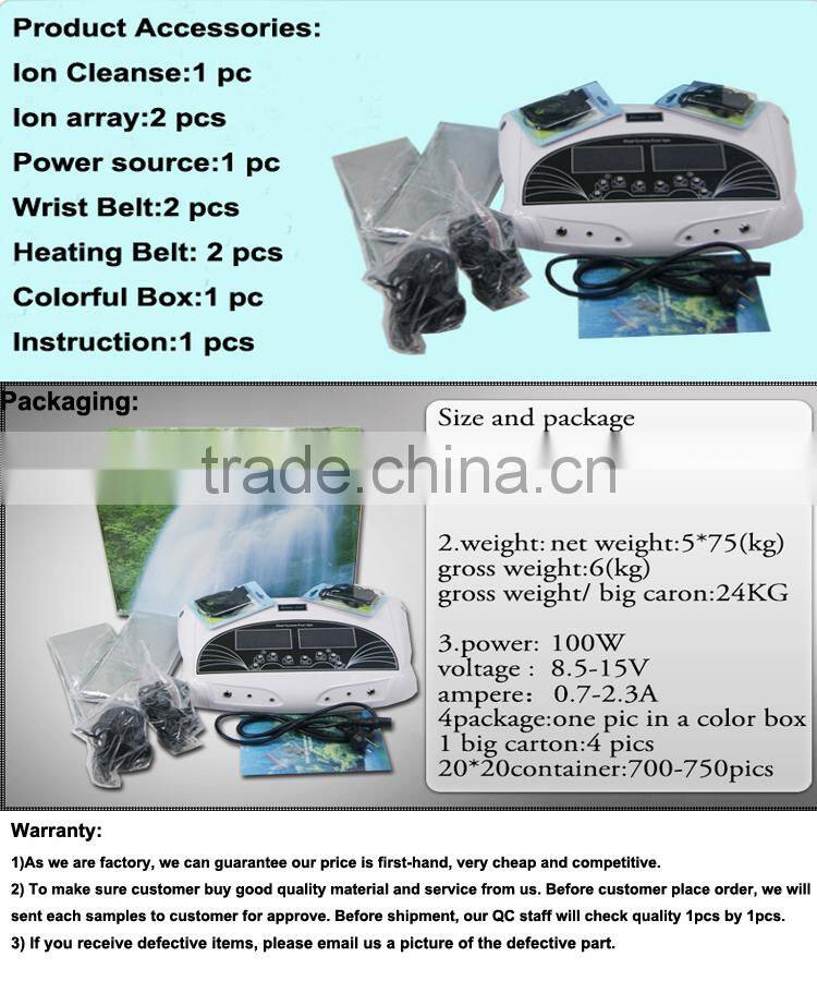 2017 Ion Heat Body Slimming and Detoxing Spa Unit foot health Machine