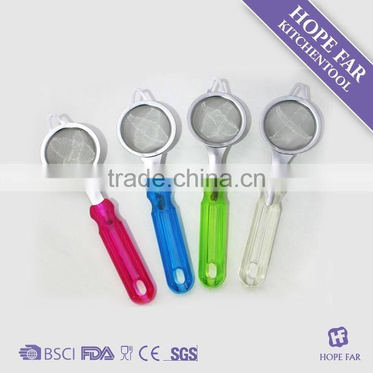M965 Colorful plastic handle small strainer