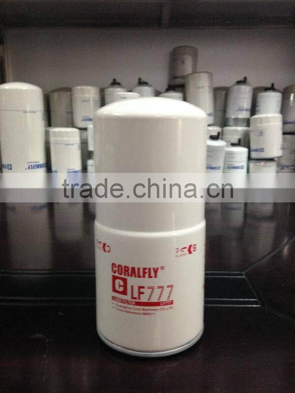 ISO factory OEM FOR excavators lf667 oil filter