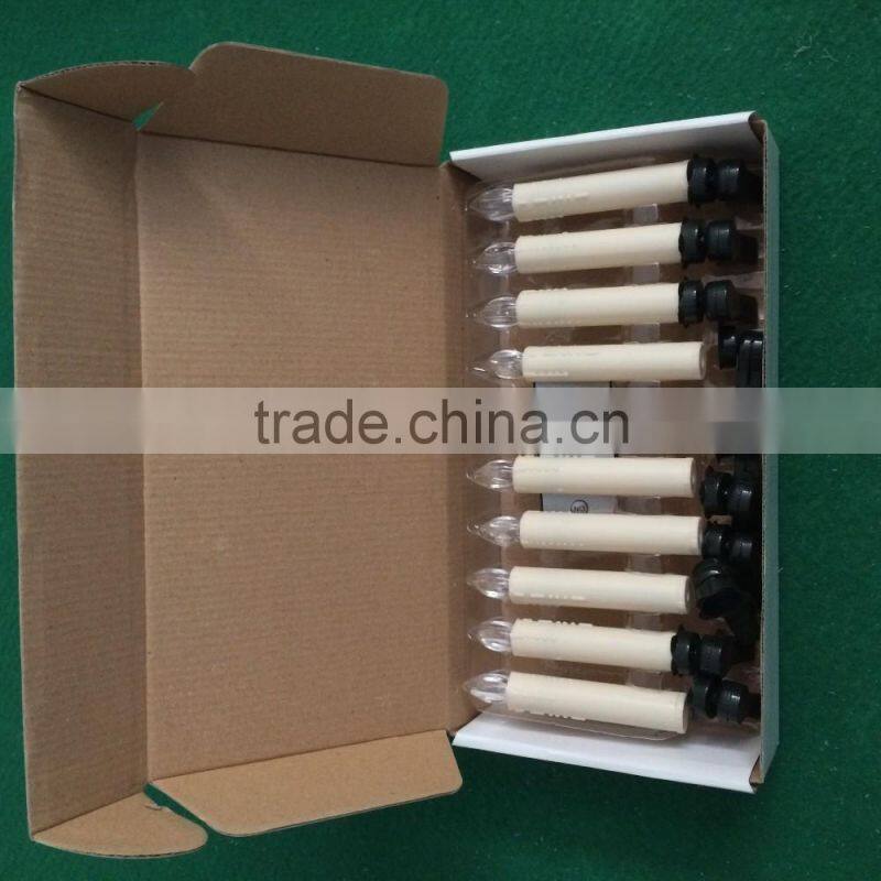 Christmas led candles with clips led taper candles with clips 10pcs led tapered candles with 10pcs clips led candle