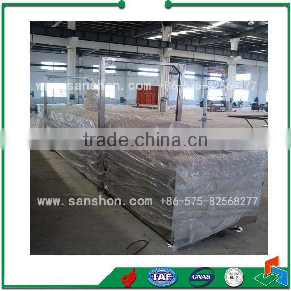 continuous frying and blanching machine