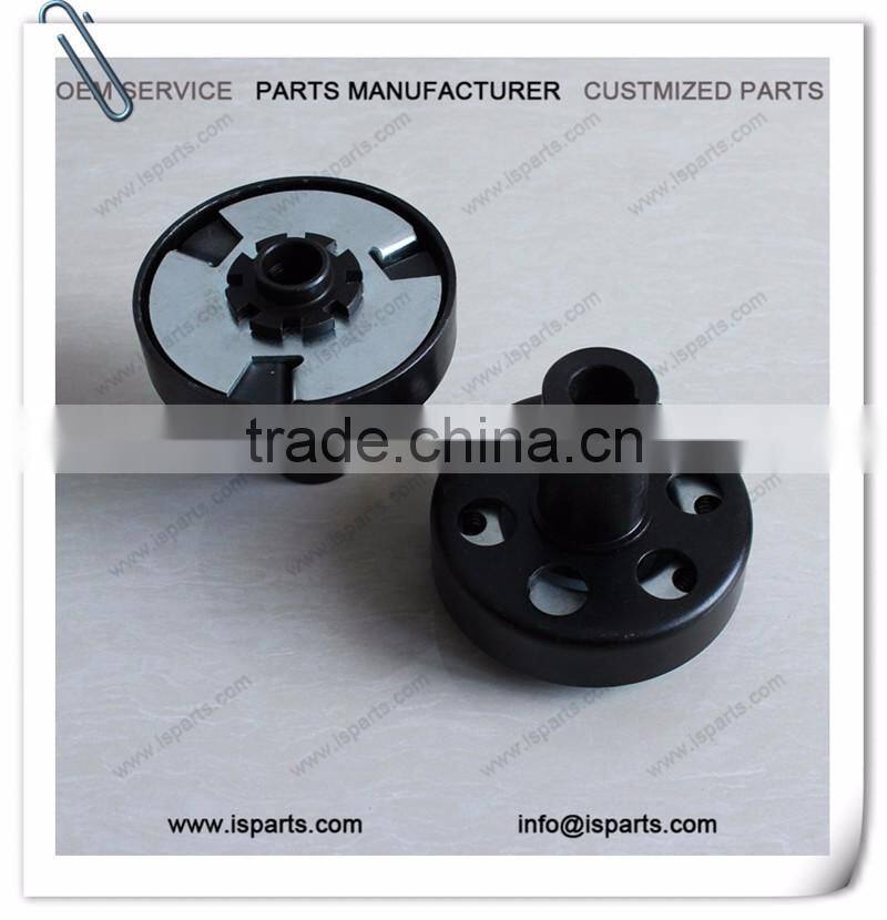 Lawn mower with drive shaft chain and clutch