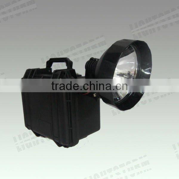 Guangzhou factory rechargeable 12V7AH rechargeable halogen spotlight with locking switch cover