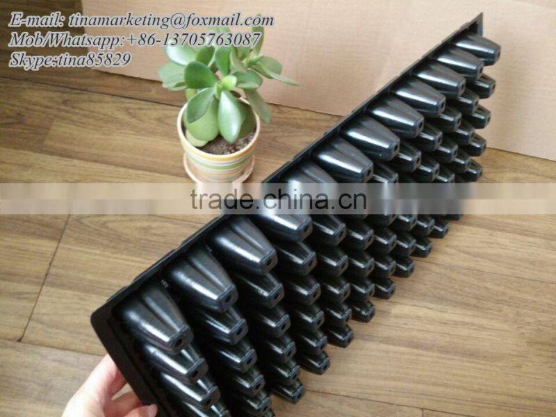 Hydroponics Plastic Nursery Seedling Pots, Nursery Seedling Tray for Seed Germination System