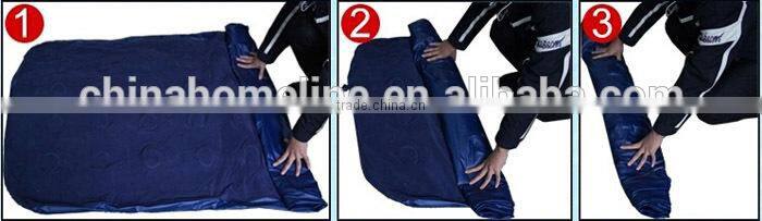 inflatable flocked pvc air mattress bed MAT00010